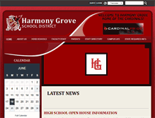 Tablet Screenshot of harmonygrovesd.org